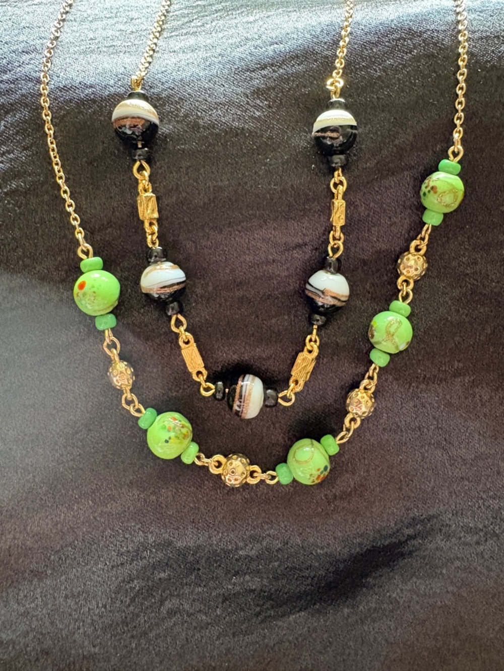1960 Vintage Murano Glass Necklaces. 
2 Separate Pieces. 
These are So Pretty!